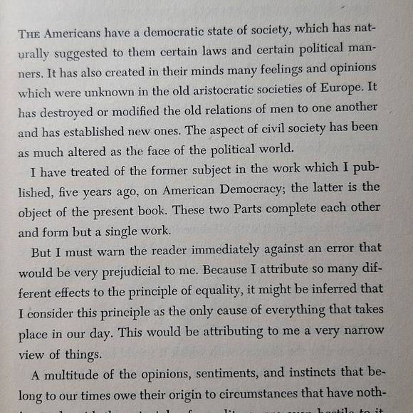 Democracy in America Alexis de Tocqueville 1945.Vol 2 Knopf Borzoi 2nd Printing - Picture 10 of 12